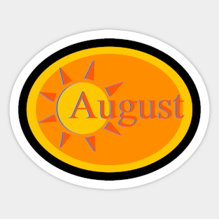 August Sticker